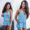 The Best New Women Ladies Sleeveless Clubwear Shorts Playsuit Bodycon Party Fashion Solid Casual Jumpsuit&Romper Trousers Online - Hplify