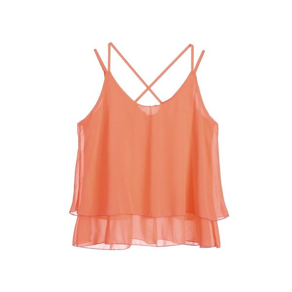 The Best New Women Ladies Summer Chiffon Sleeveless Vest Tops Blouse Tee Ladies Holiday Beach Loose Solid Casual Top Shirt Online - Hplify