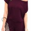 The Best New Women Single Shoulder Solid Casual Playsuit Fashion Ladies Summer Beach Plain Shorts Loose Romper Jumpsuit Online - Hplify