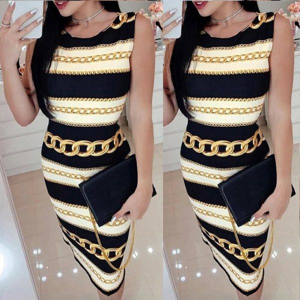 The Best New Women Sleeveless Boho Summer Casual Dresses Party Bodycon Elegant Ladies Slim Fit Evening Beach Sundress Women Clothes Online - Hplify