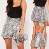 The Best New Women Snake Print Hot Shorts Ladies Summer Casual Loose Shorts Boho Beach Stretch High Waist Short Trousers New Online - Hplify
