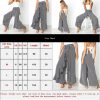 The Best New Women Striped Baggy Harem Pants Hippie Wide Leg Gypsy Boho Long Palazzo Bow Tie High Wais Ruffle Loose Trouser Online - Hplify