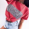 The Best New Women Summer Loose Round Neck Tops Holiday Ladies Short Sleeve Casual Tops T-Shirt Outwear Women Clothes Online - Hplify