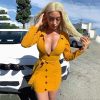 The Best Office Lady Dress Women Long Sleeve Bodycon Ladies Dresses V neck Lace Up High waist bandage Slim OL vestidos Party Club Clothes Online - Hplify