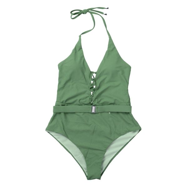 The Best One Piece Swimsuit Solid Beach Bandage Bathing Suits Women Swimming Suit Online - Hplify