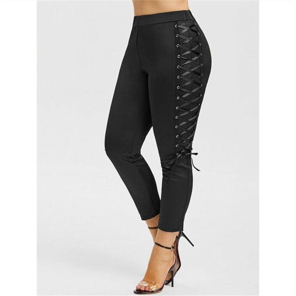 The Best Plus Size Summer Women Leggings Elastic Waist Skinny Stretch Pants Ladies Casual Gym Workout Push Up Trousers Bottom XL-4XL Online - Hplify
