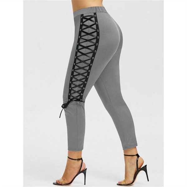 The Best Plus Size Summer Women Leggings Elastic Waist Skinny Stretch Pants Ladies Casual Gym Workout Push Up Trousers Bottom XL-4XL Online - Hplify