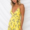 The Best Print Ruffled Wrap Dress Women Strap Mini Sundress Online - Hplify
