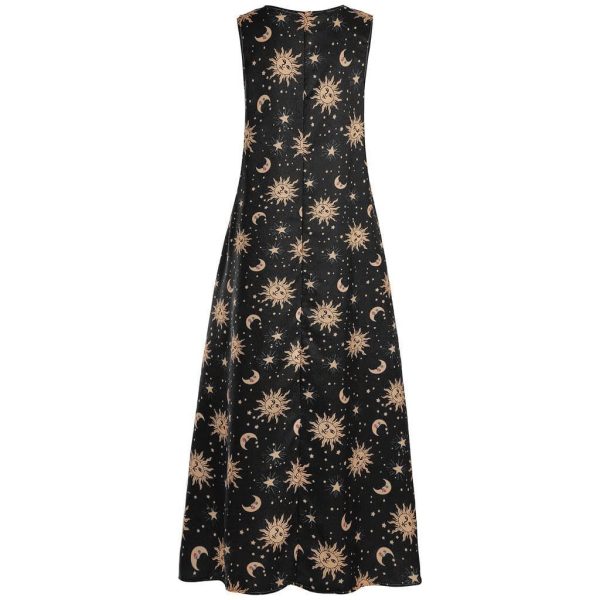 The Best Printed Bohemian Ethnic Style Beach Maxi Dress Online - Source Silk