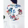 The Best Retro Floral Printed Short Jacket Woman Zipper Bomber Female Spring Outwear Casual Long Sleeve Fashion Women's Clothes Online - Hplify