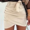 The Best Sexy Pencil Skirt High Waist Summer Ladies Bodycon Bandage Casual Mini Skirt Club Wear Online - Hplify