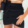 The Best Sexy Pencil Skirt High Waist Summer Ladies Bodycon Bandage Casual Mini Skirt Club Wear Online - Hplify
