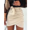 The Best Sexy Pencil Skirt High Waist Summer Ladies Bodycon Bandage Casual Mini Skirt Club Wear Online - Hplify