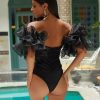 The Best Sexy Women Bodysuit Mesh Off Shoulder Leotard Top Shirt Ladies Thong Bodysuit Jumpsuit Evening Party Clubwear Online - Hplify
