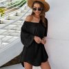 The Best Short Sleeve Tunic Top Pullover Ladies Casual Solid Loose Jumper Blouse Tee Shirt Online - Hplify
