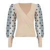 The Best Spring Mesh Long Sleeve Shirt Sexy V Neck Long Sleeve Casual blouses Tops Online - Hplify