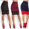 The Best Spring Summer Fashion Women High Waist Lace Up Bodycon Suede Leather Pocket Preppy Short Mini Pencil Skirt Online - Hplify