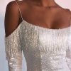 The Best Strap Tassel Sequins Dress Party Clubwear Mini Dresses Ladies Off Shoulder Dress Vestido Online - Hplify