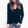 The Best Stylish Women Lady Tops Casual Floral Lace Backless V Neck Long Sleeve Blouse Shirt Summer Autumn Tops Online - Hplify