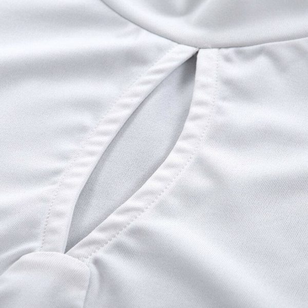 The Best Stylish Women's Casual Hollow Out Long Sleeve Tops Shirt Autumn Ladies Round Neck Slim Fit Party Blouse Tops Online - Hplify