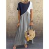 The Best Summer Dress For Women Ladies Boho Maxi Dress Casual Short Sleeve Office Dress Holiday Beach Sundress Plus Size Online - Hplify