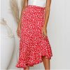 The Best Summer Women Boho High Waist Maxi Long Skirts Fashion Print Elastic Waist Beachwear Chiffon Casual Skirt New Online - Hplify