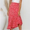The Best Summer Women Boho High Waist Maxi Long Skirts Fashion Print Elastic Waist Beachwear Chiffon Casual Skirt New Online - Hplify