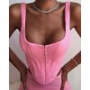 The Best Summer Women Casual Tank Vest Clubwear Sleeveless Square Neck Tank Tops Bandeau Slim Fit Solid Crop Tops Blouse Online - Hplify