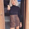 The Best Summer Women Fashion Girl High Waist Leopard Print Bodycon Skirt Ladies Casual Zipper Clubwear Slim Short Mini Skirt Online - Hplify