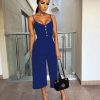 The Best Summer Women Ladies Clubwear Playsuit Fashion Bodycon Party Jumpsuit Romper Trousers Casual Loose Linen Cotton Jumpsuit Online - Hplify