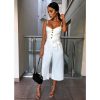 The Best Summer Women Ladies Clubwear Playsuit Fashion Bodycon Party Jumpsuit Romper Trousers Casual Loose Linen Cotton Jumpsuit Online - Hplify