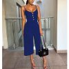 The Best Summer Women Ladies Clubwear Playsuit Fashion Bodycon Party Jumpsuit Romper Trousers Casual Loose Linen Cotton Jumpsuit Online - Hplify