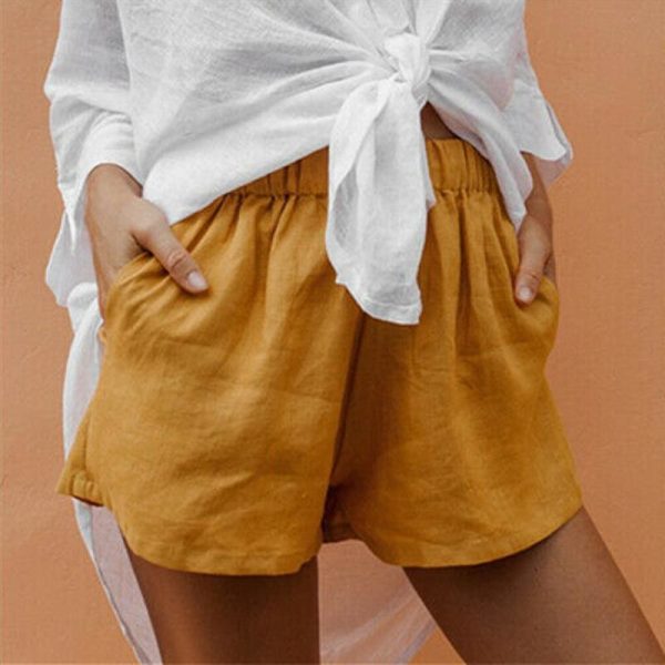 The Best Summer Women Ladies Elastic High Rise Sports Workout Casual Beach Running Gym Slim Fitness Hot Shorts Bottoms Online - Hplify