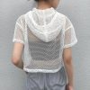 The Best Summer Women Ladies Hollow Mesh Net Shirt Short Sleeve Tee Tops Beach Casual Transparent Blouse Clubwear Outdoor Online - Hplify