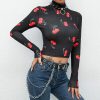 The Best Summer Women O-neck Chic Ladies Tops Loose Long Sleeve T-Shirt Casual See Through Stylish Slimmer Fashion Women Tees Online - Hplify