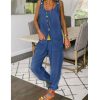 The Best Summer Women Spaghetti Sleeveless Jumpsuit Strap Wide Legs O-Neck Female Bodycon Jumpsuit Long Pant Trouser Outfits Online - Hplify
