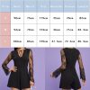 The Best Summer Women V Neck Mesh Long Sleeve Bodycon Jumpsuit Fashion Ladies Slim Romper Casual Short Pants Online - Hplify