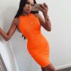 The Best Summer Women's Sleeveless Bandage Bodycon Dress Laides Evening Party Club Slim Fit Casual Short Mini Dress Online - Hplify