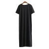 The Best T Shirt Dress Women Casual Boho Vintage Bandage Wrap Long Dresses Online - Source Silk