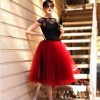 The Best Tulle Skirt for Girls Fashion Tutu Skirts Women Solid Lace Ball Gown Online - Hplify