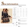 The Best Tunic Dress Lady Retro Indie Folk Element Dresses Casual Short Mini Dress Online - Hplify