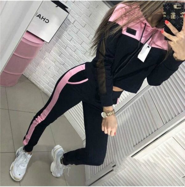 The Best Two Piece Set Hoodies Suit Women Tracksuit Autumn Winter Long Sleeve Sweatshirt Top and Pants Suit Ladies Outfit Streetwear Online - Hplify