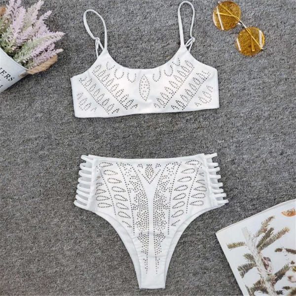 The Best Two-Pieces Summer Womens Bikini Set Push-Up Padded Bra High Waist Swimwear Online - Hplify