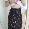 The Best Vintage Leopard Print Long Skirts Women High Waist Midi Skirt Bow Tie Summer Split Wrap Skirt Ladies Green Beach Online - Hplify