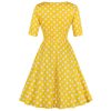 The Best Vrouwen Vintage Party Dress Herfst A-lijn Jurk Stip Druk Pin Jurken Online - Source Silk