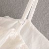 The Best White Dress Lace Condole Belt Party Embroidery Summer Mini Women Dress Online - Hplify