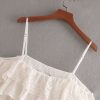 The Best White Dress Lace Condole Belt Party Embroidery Summer Mini Women Dress Online - Hplify