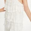 The Best White Dress Lace Condole Belt Party Embroidery Summer Mini Women Dress Online - Hplify
