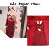 The Best Winter Autumn Women Dress Turn-Down Collar Slim Casual Dress Online - Hplify