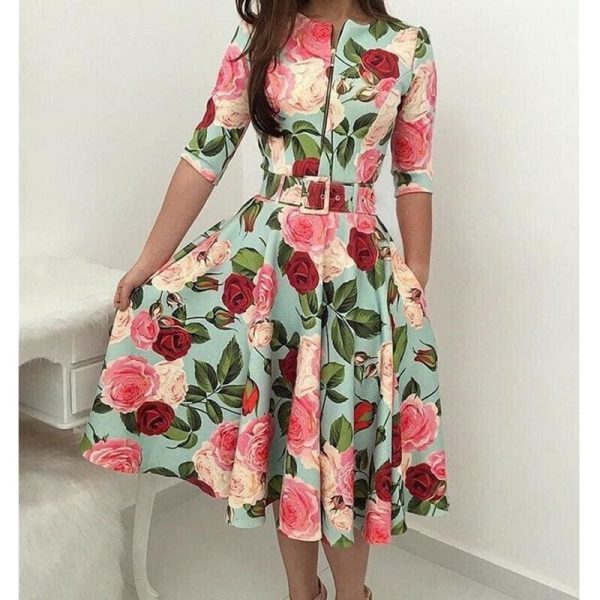 The Best Women Bandage Bodycon Long Sleeve Short Mini Floral Party Casual Dress Ladies Floral Chic Summer Dresses Female Online - Hplify